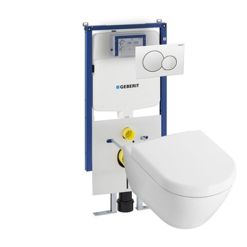 Villeroy & Boch Subway 2.0 Compact toiletset met Geberit UP720 en Sigma01 bedieningspaneel Top Merken Winkel